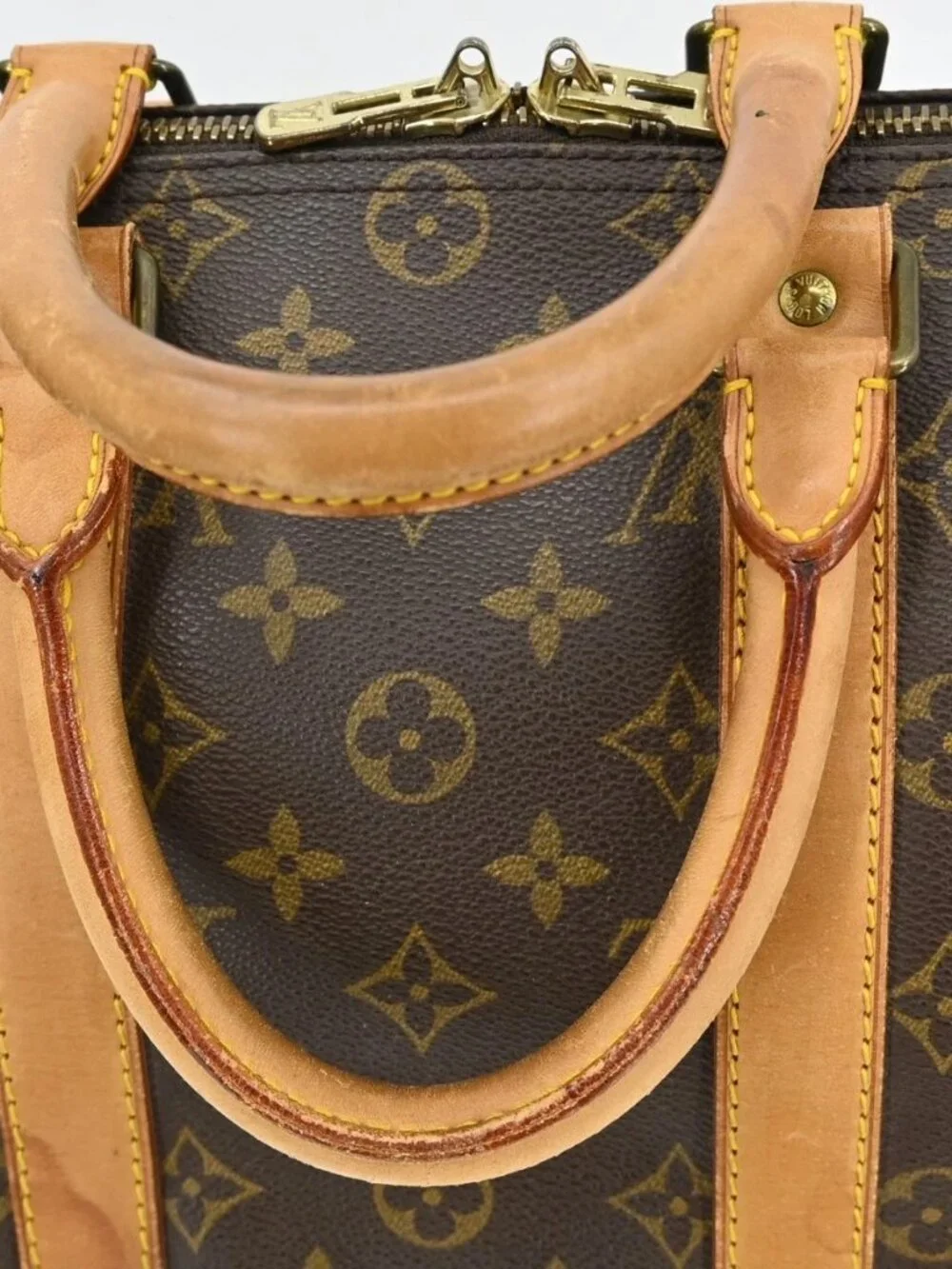 Best02 LOUIS VUITTON KEEPALL 45 DUFFLE HANDBAG MONOGRAM